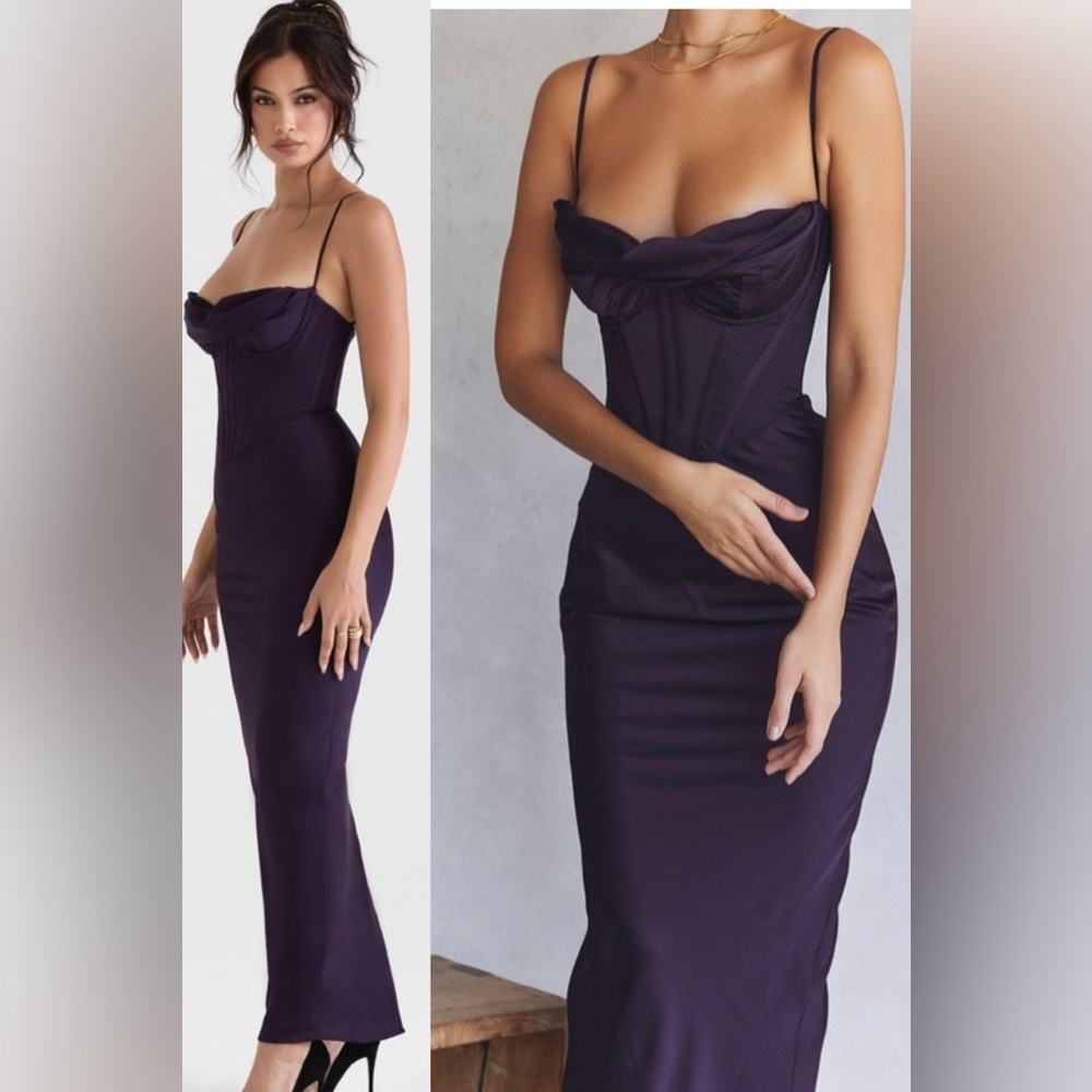 House of CB Charmaine NIGHT SHADE CORSET MAXI DRESS